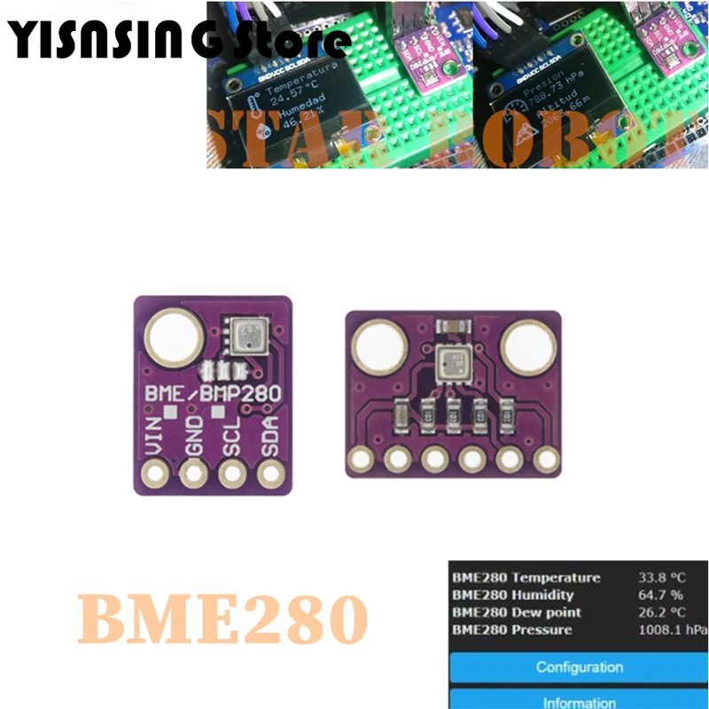 Bme280 Humidity Sensor - BME280 5 فولت 3.3 فولت الاستشعار