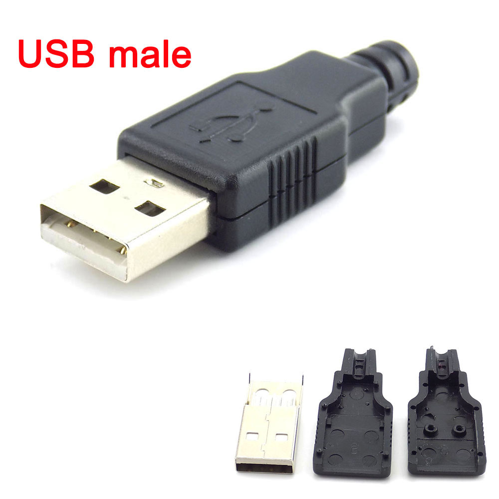 Diy Electronics Hobby - 5/10 قطعة 4 دبوس USB 2.0