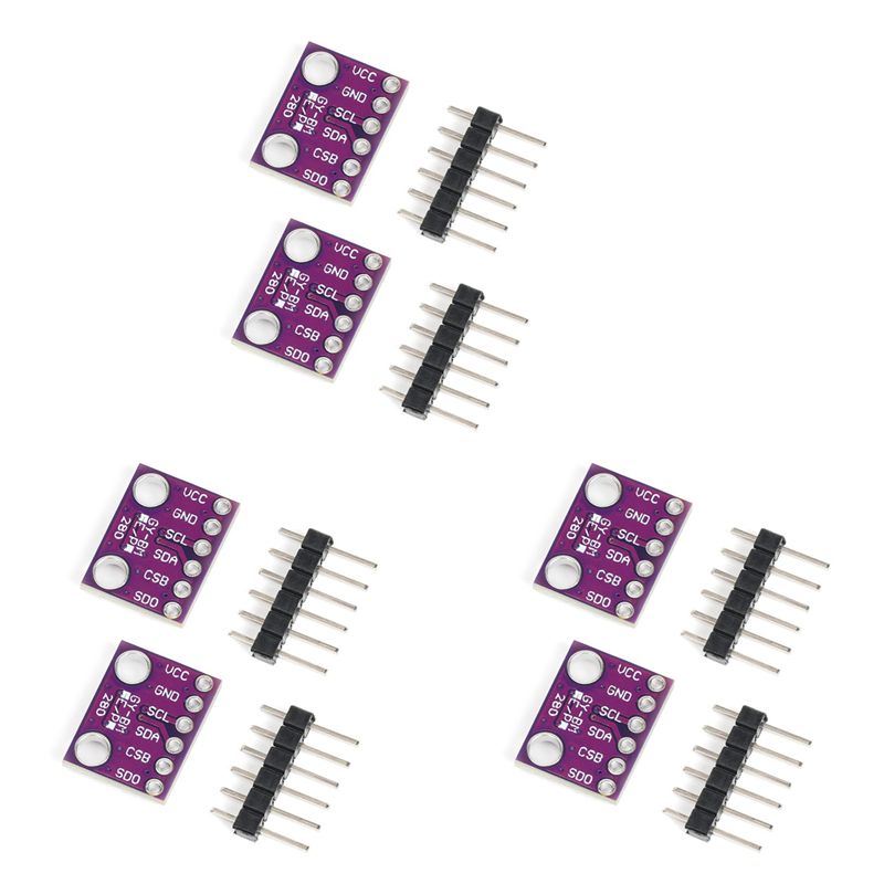 Bme280 Humidity Sensor - وحدة استشعار A93E-6PCS BME280 3.3V لقياس