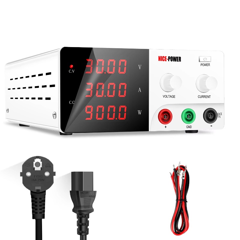 Dc Power Supply Variable - الطاقة R-SPS3030 30V 30A اختبار المختبر