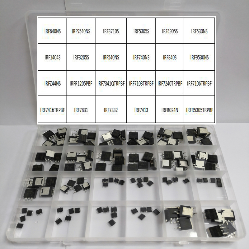 Mosfet Transistor Set - 120 قطعة IRF4905S TRLPBF TO-263 SOP-8