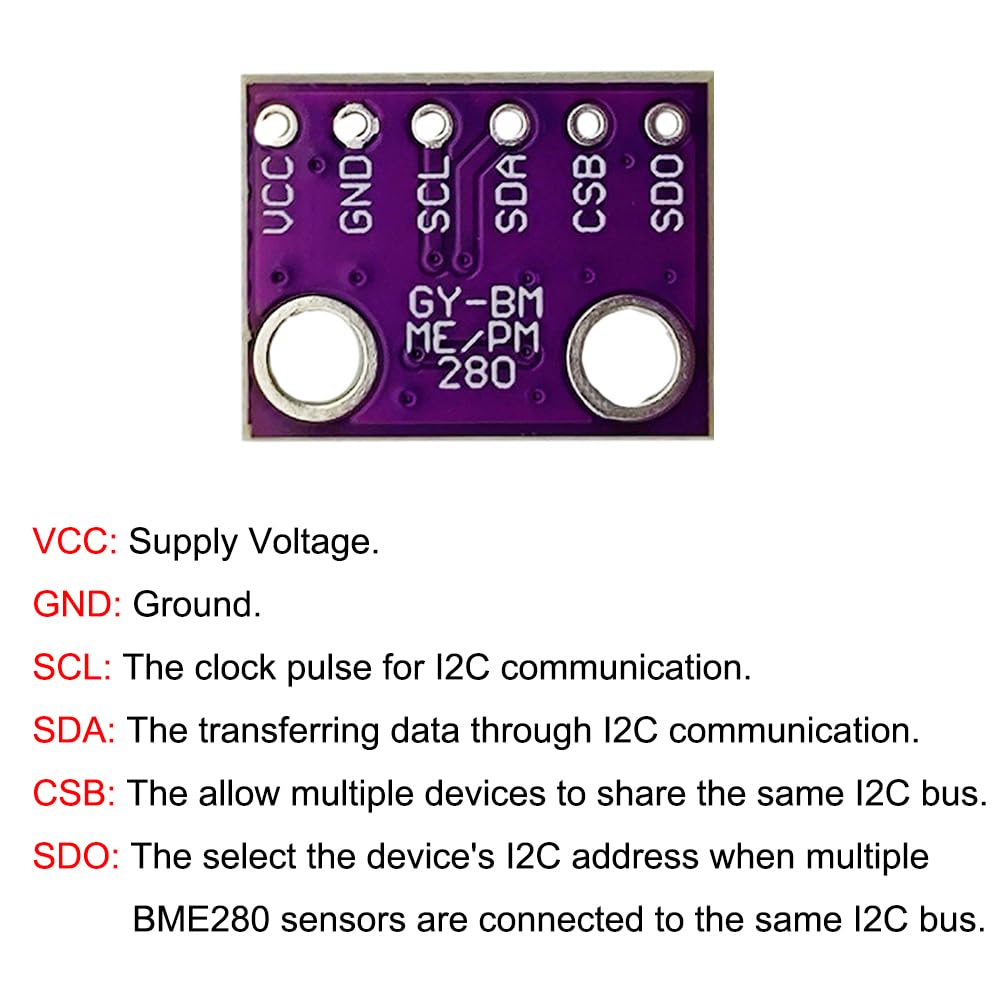 Bme280 Humidity Sensor - GY-BME280-3.3 مقياس الارتفاع عالي الدقة مستشعر