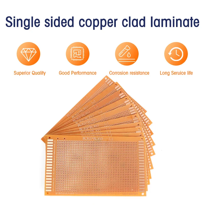 5/10 قطعة مجلس عالمي جانب واحد - مراجعة Pcb Etching Kit وسعره