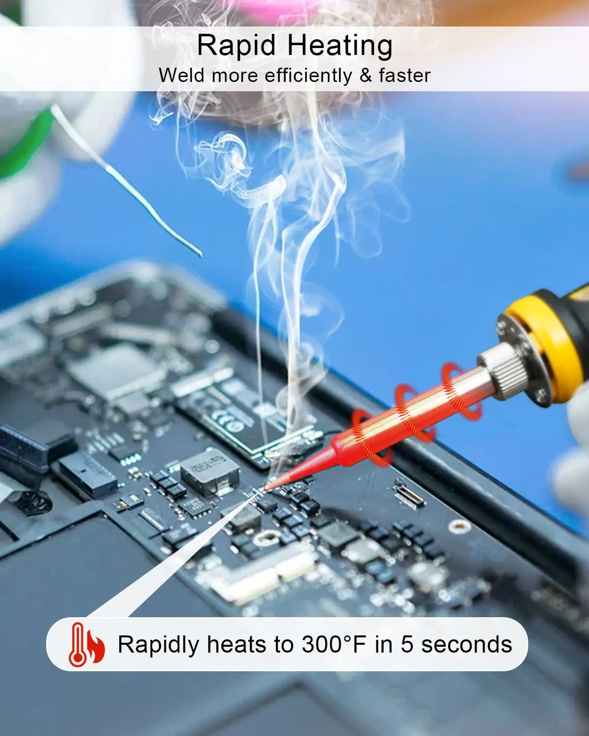 مجموعة مكواة لحام محمولة متواف - مراجعة Diy Electronics Hobby وسعره