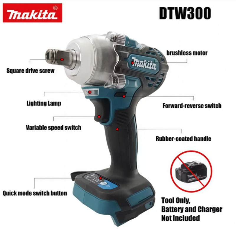 ماكيتا DTW300 18V مفتاح ربط لا - مراجعة Makita Drill Dtw300 وسعره