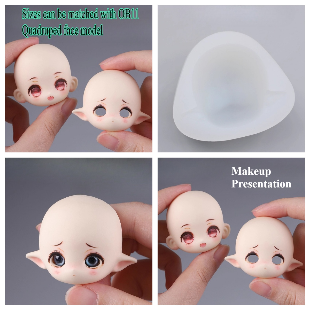 Q نمط قزم آذان الوجه قالب من ا - مراجعة Diy Q وسعره