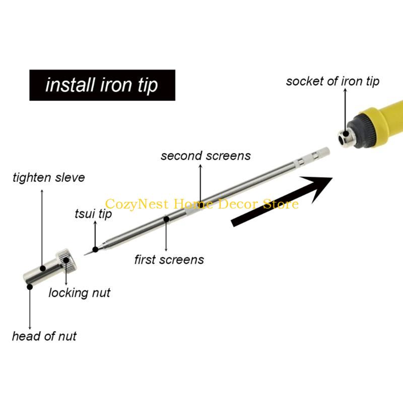 92MF T12 محطة لحام مقبض سبيكة  - مراجعة Diy Electronics Hobby وسعره