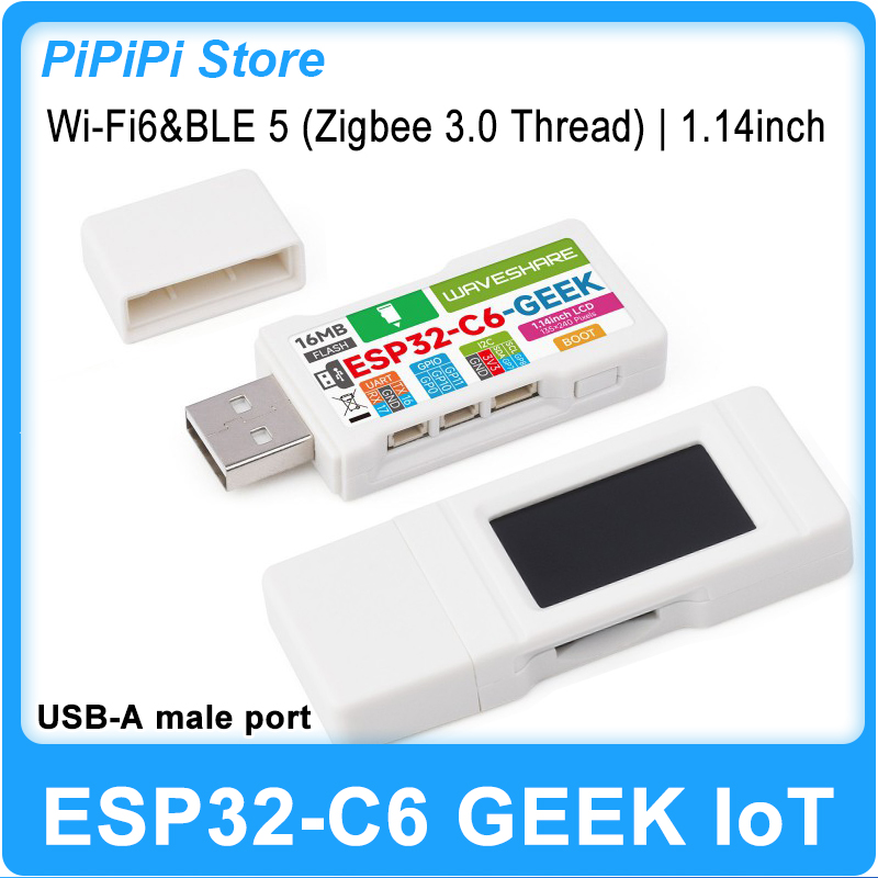 لوحة تطوير ESP32-C6 GEEK مع شا - مراجعة Diy Electronic وسعره