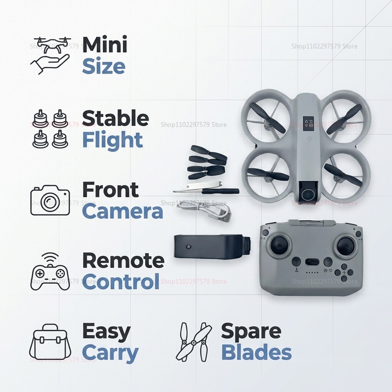 طائرة بدون طيار صغيرة مع كامير - مراجعة Diy Rc Electronics وسعره