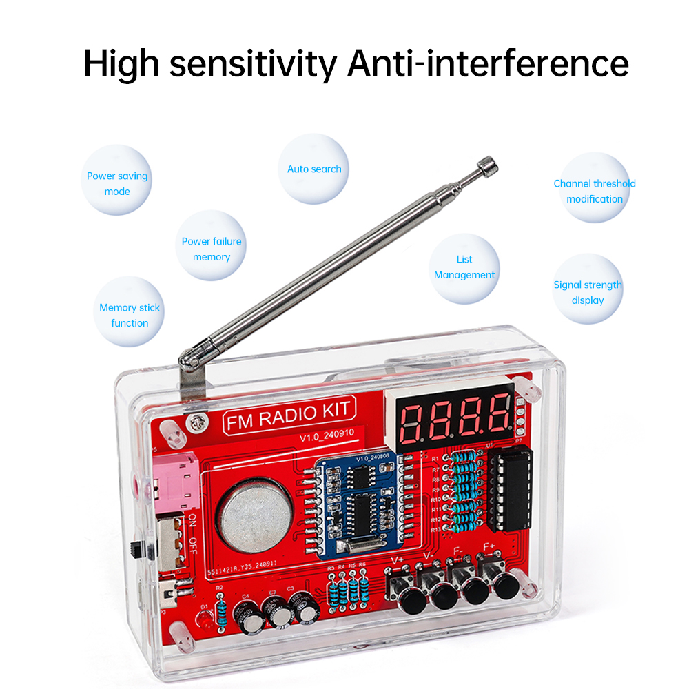    RDA5807 لتقوم بها بنفسك را - مراجعة Hobby Diy Electronics Kit وسعره