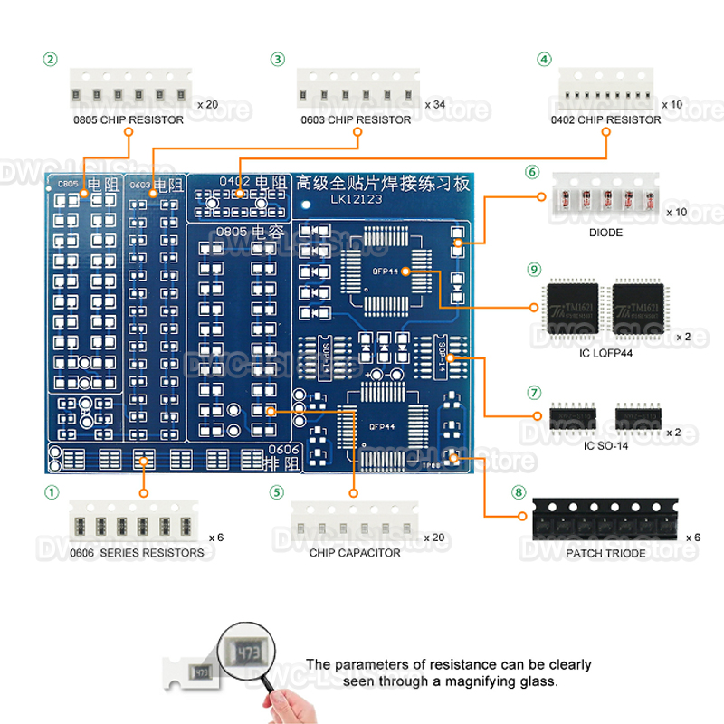 08 مكونات التصحيح لحام ممارسة  - مراجعة Diy Electronics Workbench وسعره