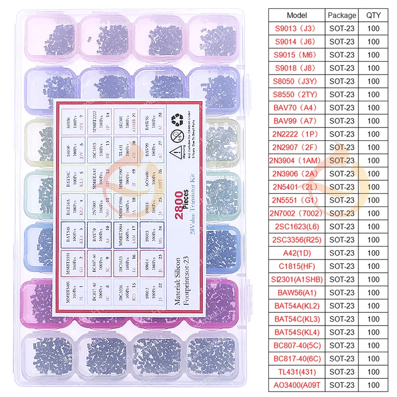 DIP SMD Mosfet الصمام الثلاثي  - مراجعة Mosfet Transistor Set وسعره