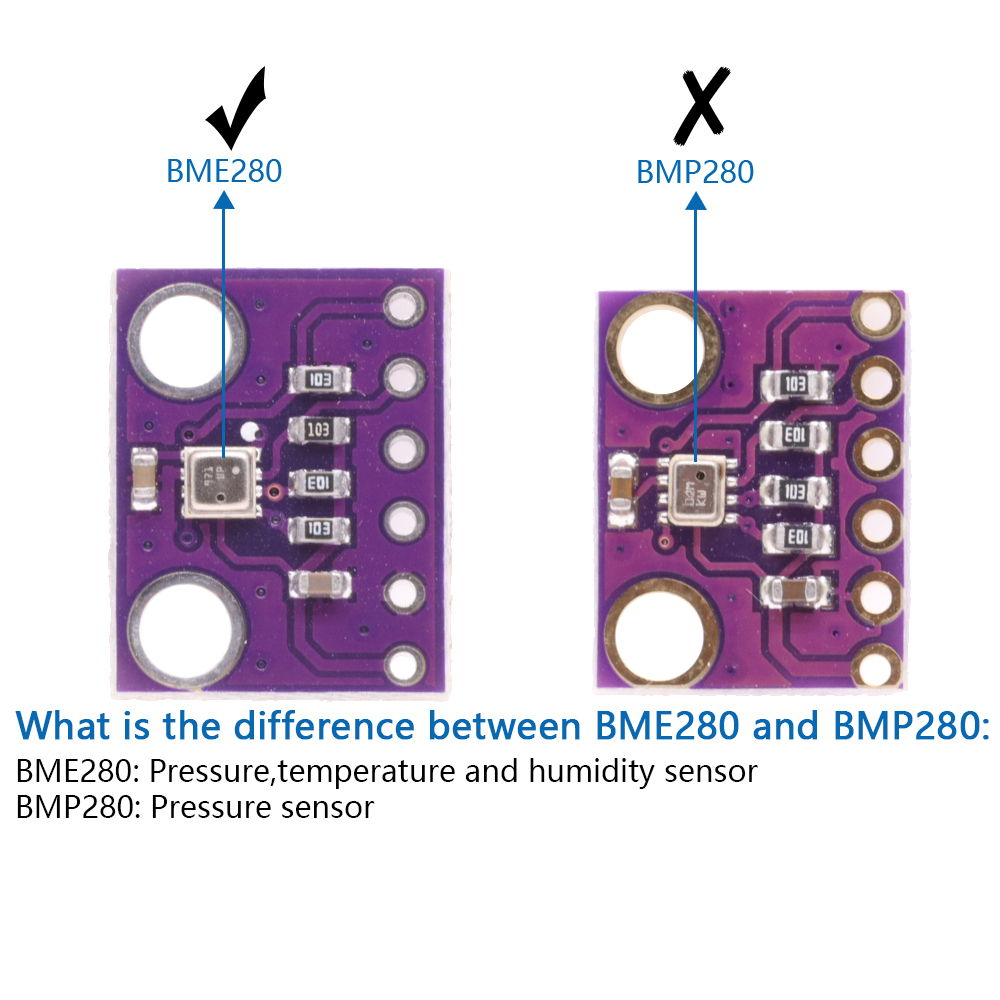 3in1 BME280 3.3 فولت BMP280 5  - مراجعة Bme280 Humidity Sensor وسعره