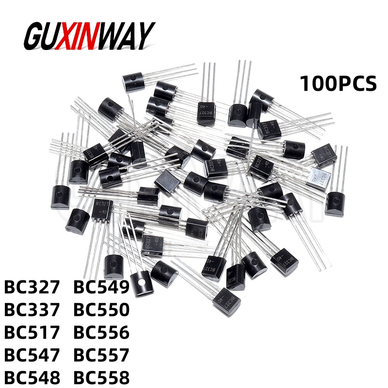 100 قطعة BC327 BC337 BC517 BC5 - مراجعة Mosfet Transistor Set وسعره