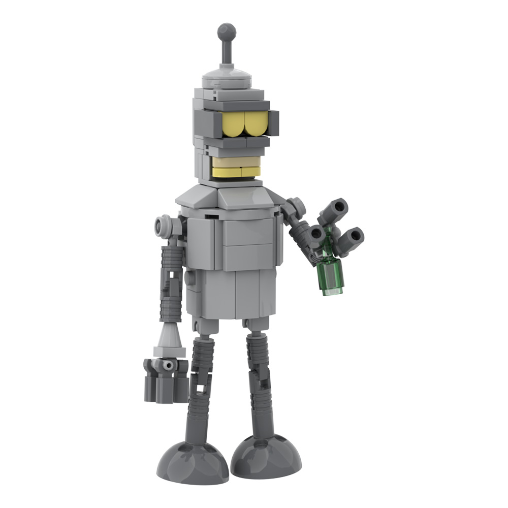 MOC Mech Robot Futuramaeds Ben - مراجعة Diy Electronics Gifts وسعره