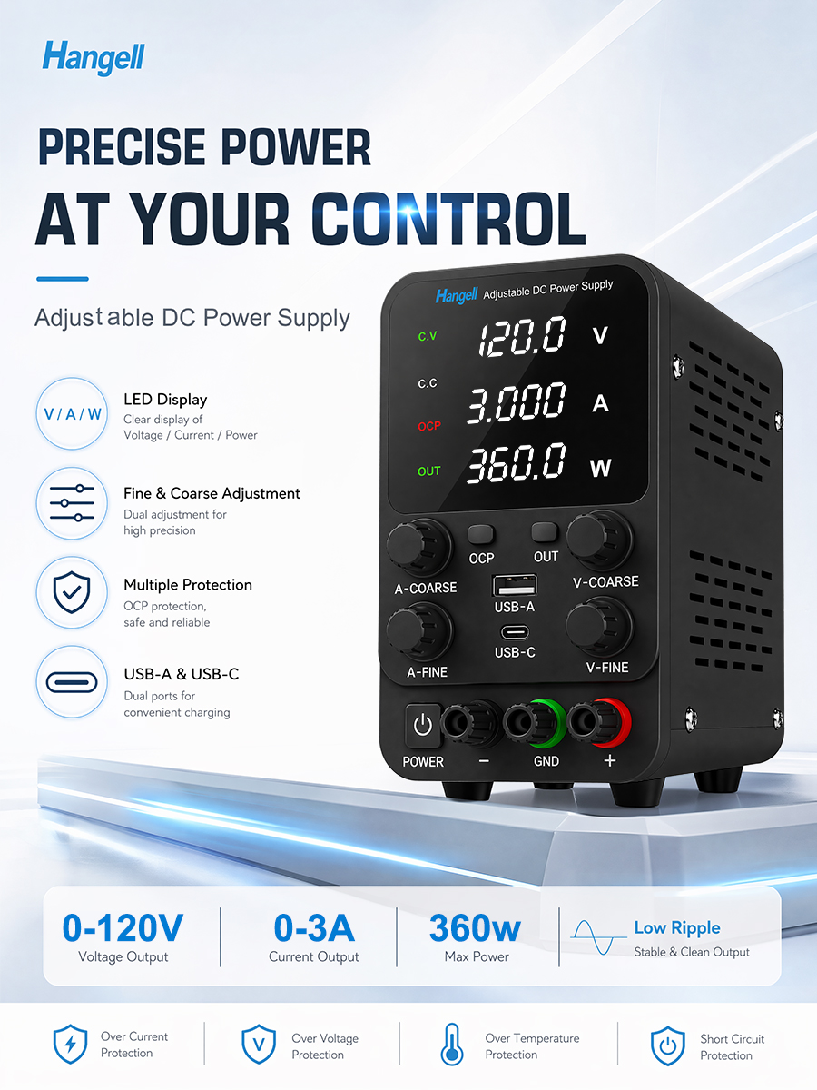 مصدر طاقة مختبري تيار مستمر 12 - مراجعة Dc Power Supply Variable وسعره