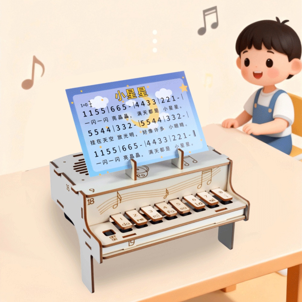 نموذج بيانو إلكتروني خشبي للتج - مراجعة Diy Electronics Hobby وسعره