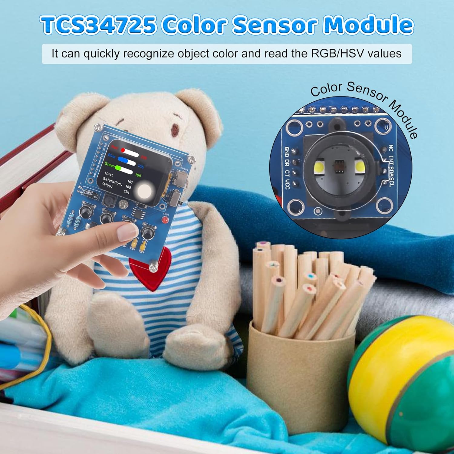 طقم تدريب على اللحام مع مستشعر - مراجعة Hobby Diy Electronics Kit وسعره